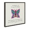 22" x 22" Sylvie The Growth of the Inner Being by Mentoring Positives Framed Wall Canvas Gray - Kate & Laurel All Things Decor - 2 of 4