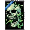 Trends International FlyLand Designs - Green Smoky Skull Framed Wall Poster Prints - 3 of 4