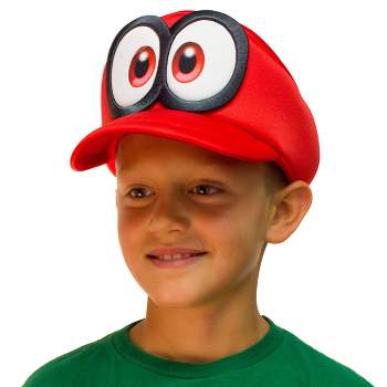 Nintendo Super Mario Odyssey Cappy Hat Kids Cosplay Accessory Red
