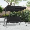 BestMassage Patio Swing with Canopy Outdoor Swing Chair - 2 of 4