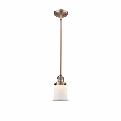 Canton - 1 Light Stem Hung Mini Pendant In Industrial Style-8.5 Inches Tall and 5.25 Inches Wide