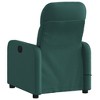 vidaXL Massage Recliner Chair Dark Green - 4 of 4