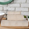 Ribbed Cotton Highly Absorbent Medium Weight Bath Towels, Set of 3 by Blue Nile Mills - 2 of 4