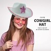 4E's Novelty 2 Sets White Cowgirl Hat with Pink Star & Sunglasses – Sparkly Costume - 3 of 4