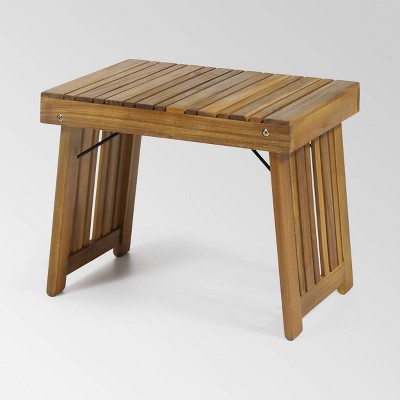 Kyoto Acacia Wood Folding Side Table - Teak - Christopher Knight Home