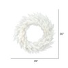 Vickerman Artificial Sparkle White Spruce Wreath - 3 of 4