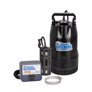 The Basement Watchdog 1/2 HP 4,400 gph Cast Iron Dual Reed Switch AC Submersible Sump Pump 10 ft³ - 1 of 3