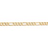 Black Bow Jewelry Men's 6mm 10K Yellow Gold Solid Concave Figaro Chain Bracelet - 2 of 4
