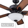 Portage Bay Viretta 42" Ceiling Fan with Light, Quiet Motor & Pull Chain, Black - 3 of 4