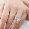 Pompeii3 Certified 3 1/2Ct Diamond Engagement Ring 14k Gold or Platinum Lab Created - 3 of 4