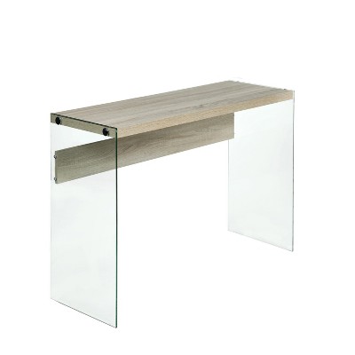 light oak console table