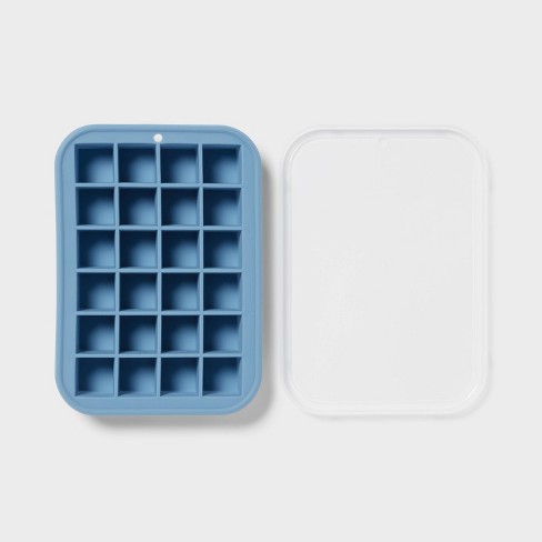 Silicone Cube Ice Tray With Lid Blue - Room Essentials™ : Target