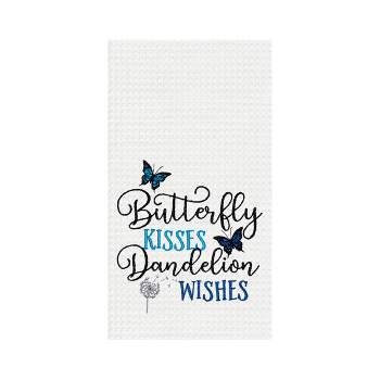 C&F Home Butterfly Kisses Dandelion Wishes Kitchen Towel
