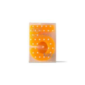 tagltd Five Digit Party Candle Dots Parrafin Wax Plastic Stand Number Candle With Gold Glitter Finish Birthday Party Decor
