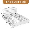 Velvet Upholstered Queen Size Platform Bed with Headboard & Storage Drawers - Leovsnove - 4 of 4