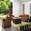 Crosley 5pc Bradenton Steel Outdoor Patio Fire Pit Furniture Set - 4 of 4