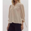 Women's Scallop Hem Blouse - entro - 2 of 4