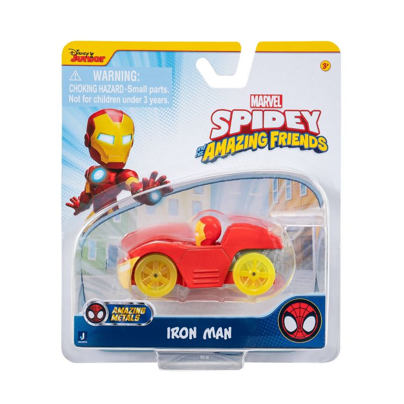 Spidey and His Amazing Friends Amazing Metals Diecast Vehicle - Iron Man, 3 of 5