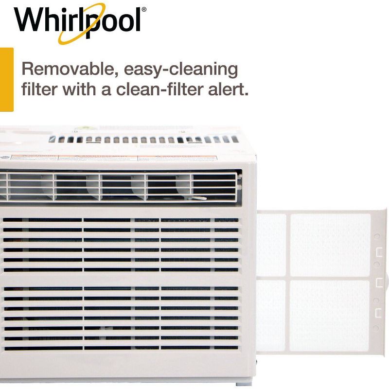 Whirlpool 6000 BTU 115V Window Mounted Air Conditioner and Dehumidifier, 4 of 10