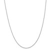 Black Bow Jewelry 0.9mm 14k White Gold Classic Cable Chain Necklace - 3 of 4