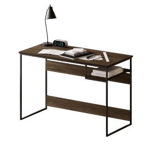 HOMLUX 45" Computer Desk Metal Frame Study Table Home Office Workstation w/Storage Compartment - 1 of 4