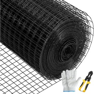 VEVOR Hardware Cloth, 48\" x 50\' & 1\"x1\" Mesh Size, Galvanized Steel Vinyl Coated 16 Gauge Chicken Wire Fencing with A Cutting Plier - 1 of 4