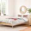 Heather Dutton Peace Joy Love Woodcut Duvet Cover + Pillow Sham(s) - Deny Designs - 2 of 4