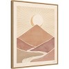 Amanti Art 23" x 28" Mid-Century Landscape II by Janelle Penner Framed Canvas Wall Art Print: Modern Decor, Polystyrene Frame - 2 of 4