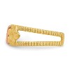 Black Bow Jewelry Tri-Color Plumeria Toe Ring in 14 Karat Gold - 3 of 4