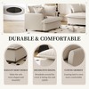 37" Chenille Oversized Single Sofa Module with Wide Seat and Pillows - 3 of 4