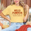 Simply Sage Market Women's Hello Pumpkin Distressed Short Sleeve Garment Dyed Tee - 2 of 4