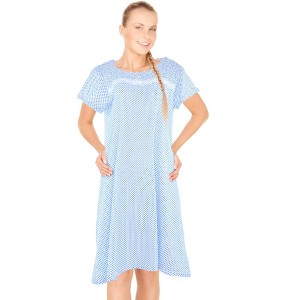 JEFFRICO Womens Nightgowns Sleepwear Soft Pajama Dress Nightshirts - 1 of 4