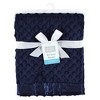 Hudson Baby Unisex Baby Plush Mink Blanket, Navy, One Size - 2 of 3