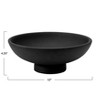 Storied Home Mango Wood Footed Bowl, Black - 3 of 4