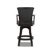 PAGED 46" High Swivel Counter and Bar Stools, Modern Upholstered with High Back and Arms Counter Height Bar Stools for Pub, Dining Room - 3 of 4