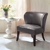 NicBex Faux Leather Accent Chair,Upholstered Living Room Chairs with Mid-Height Backrest,Modern Armless Chair,Accent Chairs for Living Room - 2 of 4
