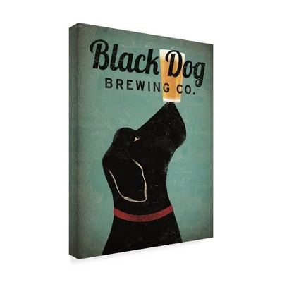 Trademark Fine Art -Ryan Fowler 'Black Dog Brewing Co V2' Canvas Art
