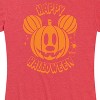 Women's - Disney - Mickey's Pumpkin Short Sleeve Graphic T-Shirt - 2 of 4