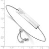 Black Bow Jewelry Sterling Silver Detroit Red Wings NHL ID Bracelet 9 Inch - 3 of 4