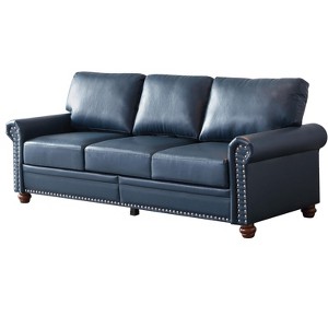 NicBex 82.68 Inch Faux Leather Storage 3-Seat Upholstered Sofa for Living Room,Small Space,Office,Apartment - 1 of 4