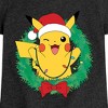Girls' - Pokémon - Pikachu Lights Wreath Fitted Short Sleeve Graphic T-Shirt - 2 of 4