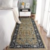 Area Rugs Floral Rug Non Slip Large Living Room Rug Washable Vintage Bohemian Soft Carpet for Bedroom Home Office - 2 of 4