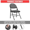 2/4/6 Pack Padded Folding Chairs, PU Leather Upholstered Foldable Chairs Set, Portable High Back Chairs for Office, Party, Dining Room - 2 of 4