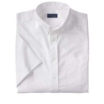 KingSize Men's Big & Tall  Wrinkle Free Short-Sleeve Oxford Dress Shirt