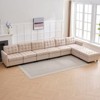 Mjkone Modular Convertible Sectional Sofa with Adjustable Armrest,Storage Ottoman,Modern L/U Shaped Sofa Bed - 3 of 4