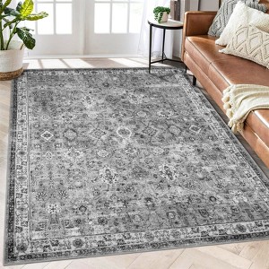 Washable Area Rugs for Living Room Boho Large Soft Floor Rug Indoor Non Slip Carpet - 1 of 4