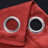 RT Designers Collection Oakley Embossed Blackout Polyester Window Curtain Grommet Panel Red - 4 of 4