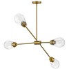 Lark Livie 4 - Light Chandelier in  Lacquered Brass - 4 of 4