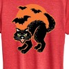 Women's - Instant Message - Vintage Paper Cat Halloween Short Sleeve Graphic T-Shirt - 2 of 4