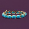 Ross-Simons Mohave Turquoise Bracelet in 18kt Gold Over Sterling - 4 of 4